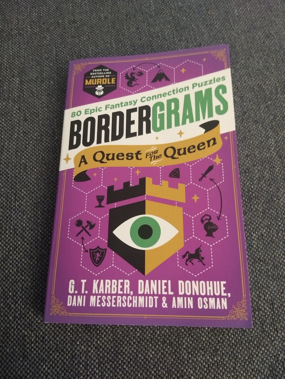 Bordergrams: A Quest for the Queen by G T Karber - NWT - Fantasy Puzzle Book